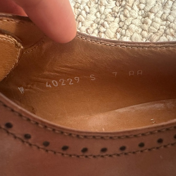 Ralph Lauren Oxford Shoes with Brogue Detailing size 7AA - Picture 7 of 7